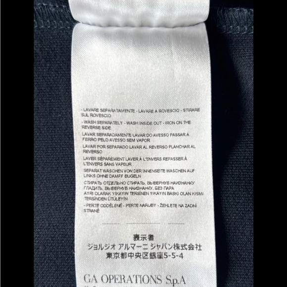 ARMANI EXCHANGE black pullover fleece sweatshirt relaxed fit Sz small - Picture 7 of 9